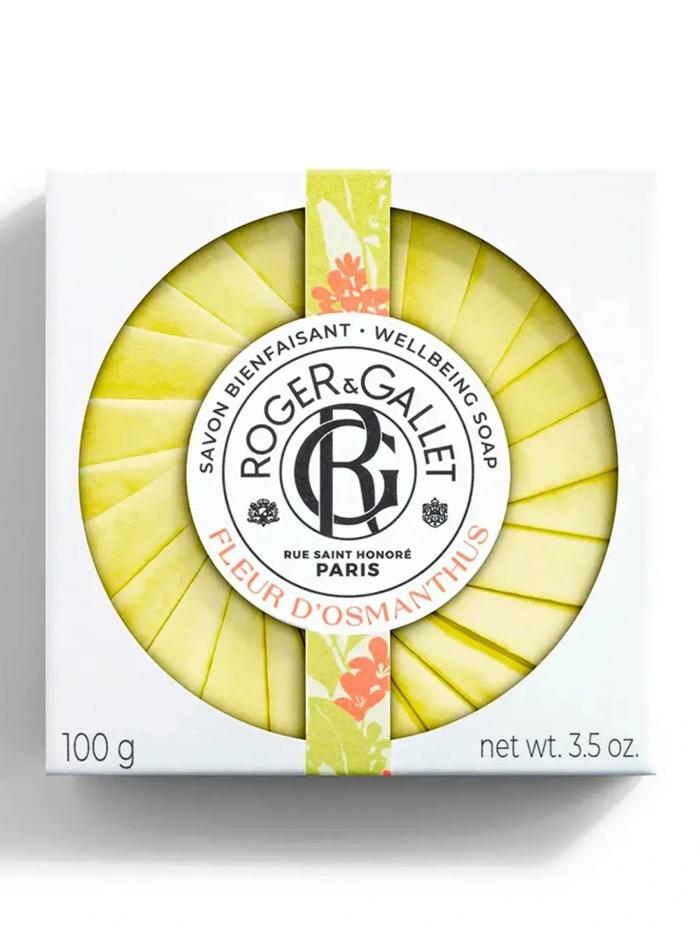 Brand New Roger & Gallet Fleur D'Osmanthus Energizing Perfumed Scented Soap